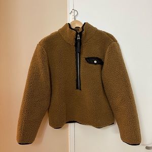 Pistola brown Sherpa pullover